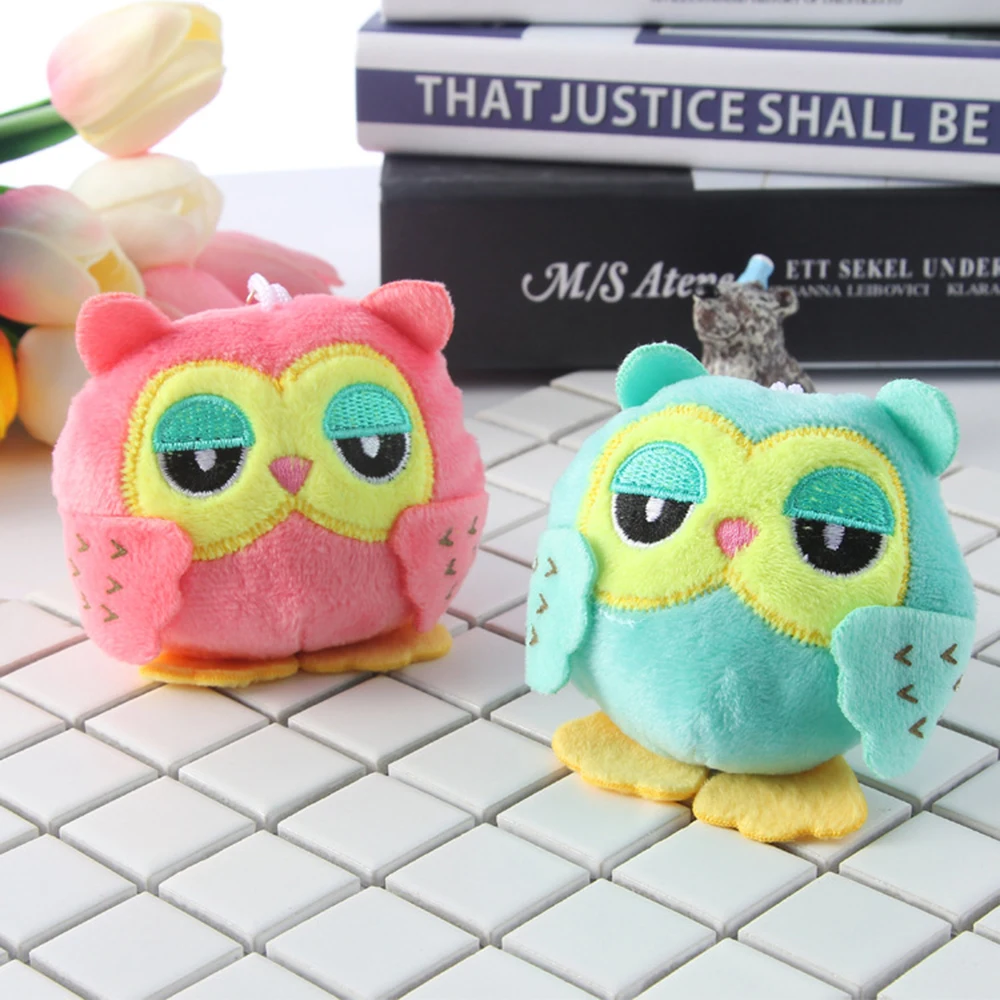 Брелок игрушка плюшевые чучела брелоки Сова 9 см игрушки на цепочке для ключей