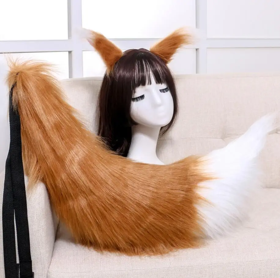 Cosplay&ware Sexy Woman Lovely Lolita Cat Fox Headband Tail Headdress Plush Ears Anime Cosplay Props -Zentai shop online Hb9c9c6cbd3b7407f931dcd66af131f4cX.jpg