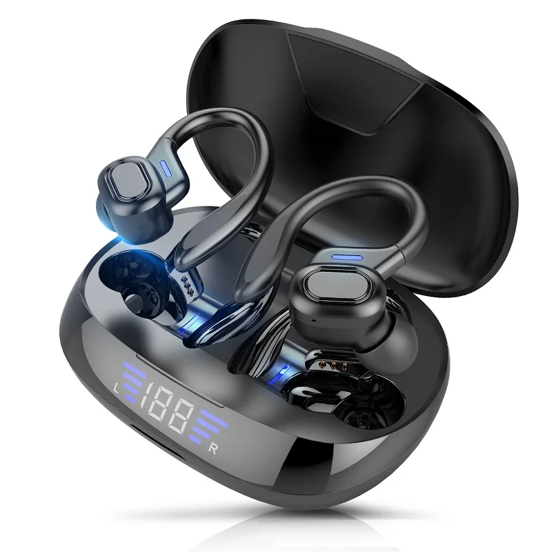 Bluetooth Wireless Headphones with Mic Sports Waterproof TWS Bluetooth Earphones Touch Control Wireless Headsets Earbuds Phone