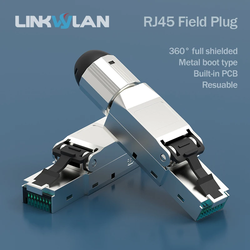 Премиум Дизайн RJ45 Toolless заглушка экранированный Быстрый разъём для Cat7 6A CAT6 22 23AWG Твердые монтажные кабели|cable