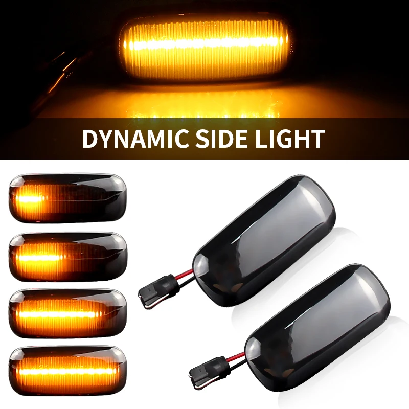 

For Audi A3 S3 8P A4 S4 RS4 B6 B7 A6 S6 RS6 C6 05-08 Dynamic Turn Signal Light LED Side Marker Fender Sequential Indicator Lamp