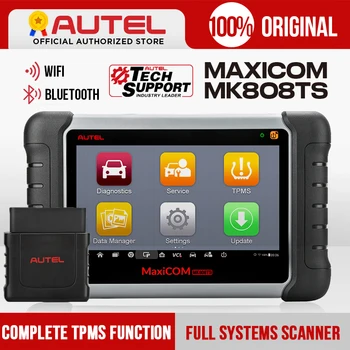 

AUTEL MaxiCOM MK808TS MX808TS TPMS Diagnostic Tool Code Reader TPMS Programmer OBD2 Scanner MaxiCOM MK808 MX808 + MaxiTPMS TS601