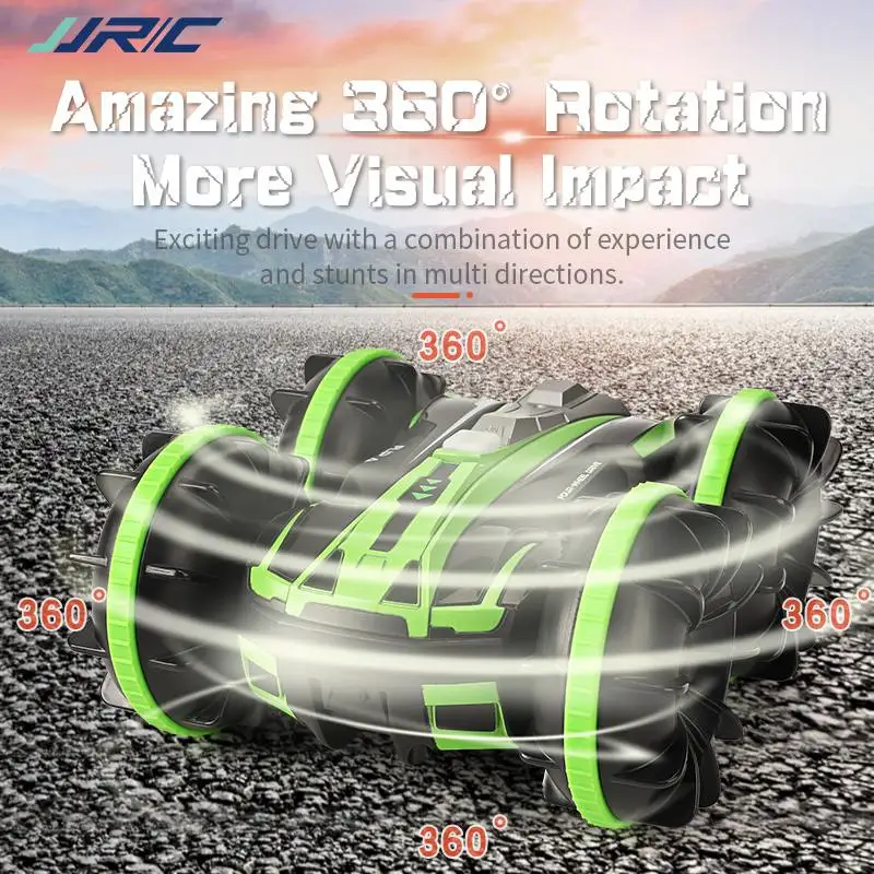 JJRC Q81 1:20 2.4G 2-in-1 Double Sided Amphibious 360 Degree Rotation 3 Batteries RC Car Remote Control RC Vehicle RC Stunt Car JJRC Q81 1:20 2.4G 2-in-1 Double Sided Amphibious 360 Degree Rotation 3 Batteries RC Car Remote Control RC Vehicle RC Stunt Car