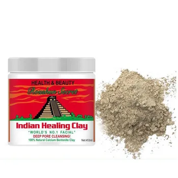 

48pcs Indian Healing Clay Face Mask Skin Care Deep Blackhead Remover Pore Cleaner Facial & Body Mask(0.8 Pound)
