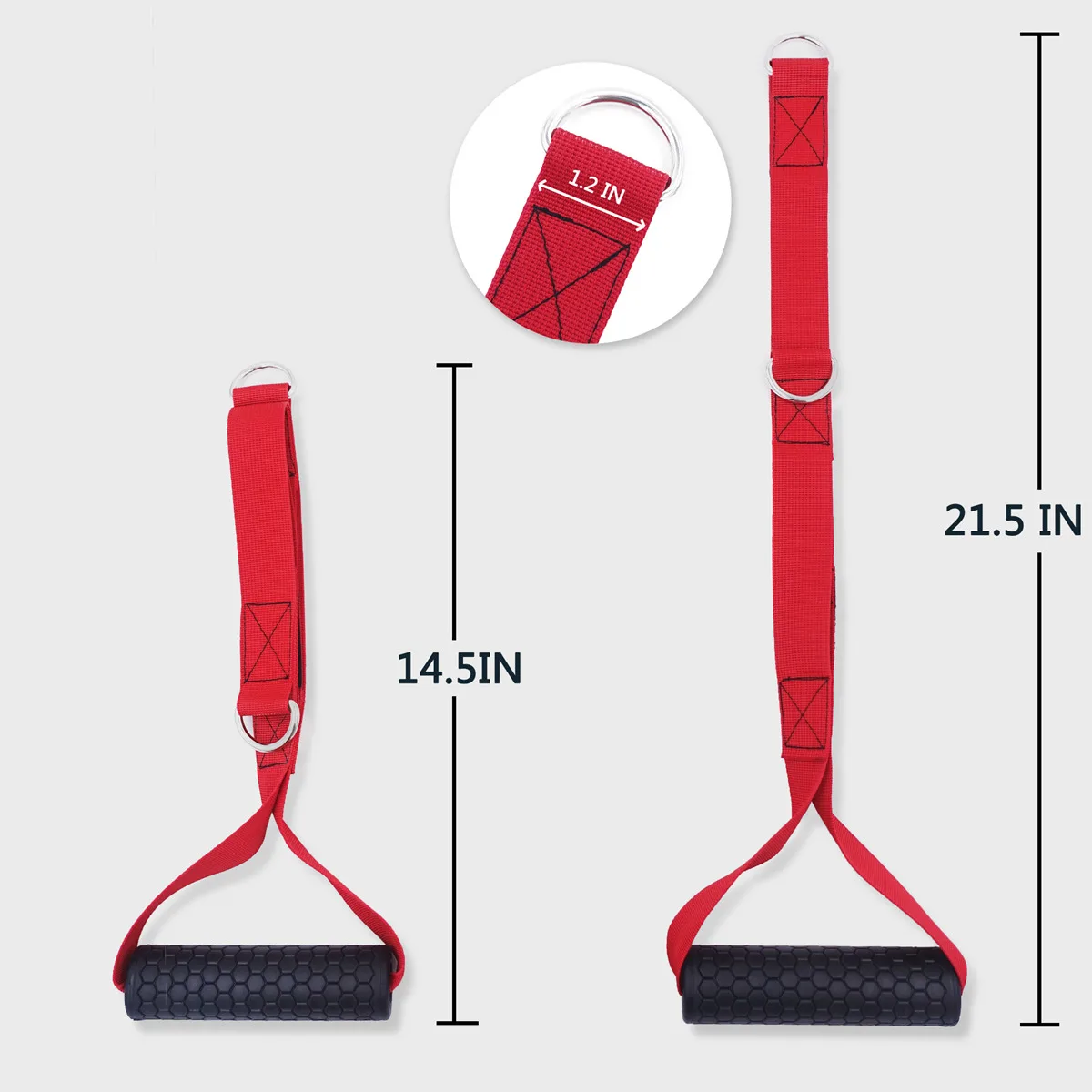 Adjustable Gym Handle Grips Fitness Strap Resistance Bands Exercise Handles For Cable Machines Attachment Home Gym Equipment