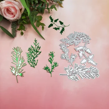 

Branch and leaf metal cutting dies DIY scrapbook stamp book paper card decorative arts and crafts embossing mould