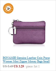 Кошелек BONAMIE из искусственной кожи, ультратонкий длинный кошелек, портативный кошелек, простой кошелек на застежке, отделение для банкнот, двойной держатель для карт
