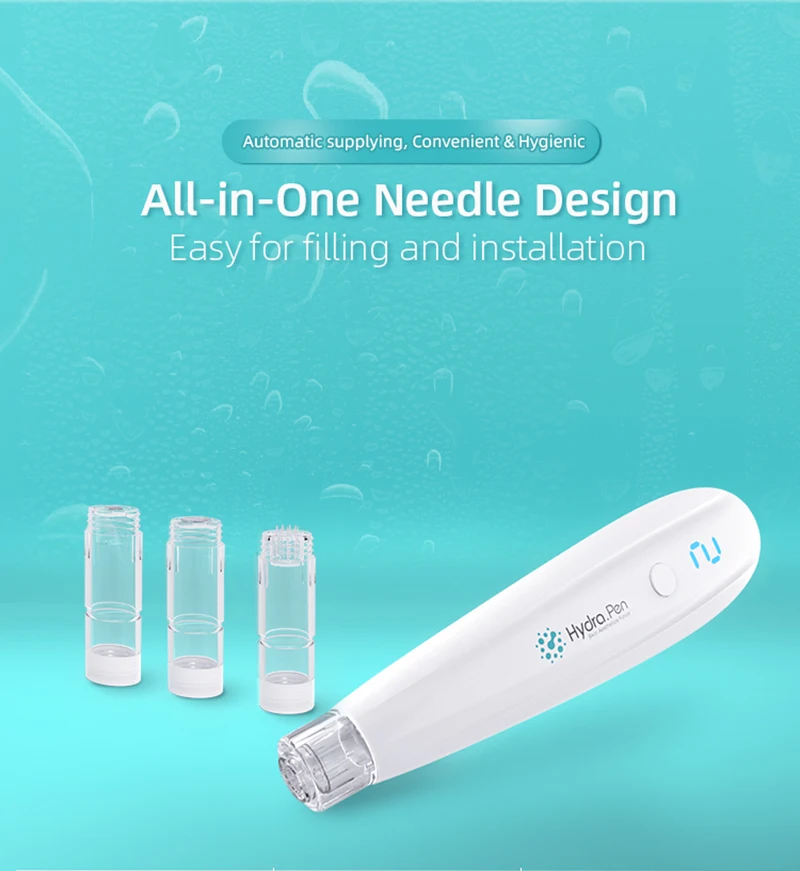 Profissional sem Fio Injector de Água Hydra Caneta Microneedling Infusão Automática Portátil Inteligente Mesotherapy h2 14 Rolo do derma