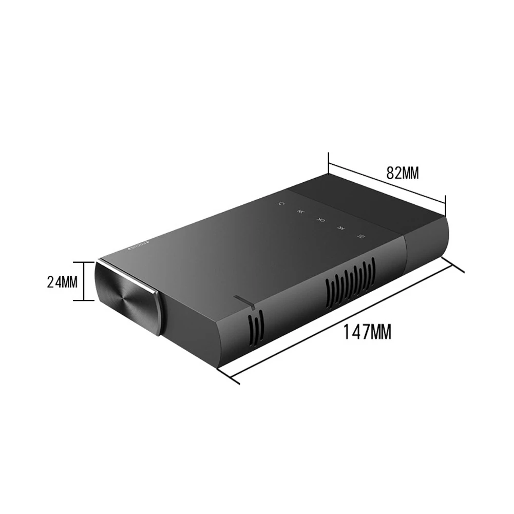 

Portable Projector HD 1080P DLP LED Chargeable Mobile Beamer for Home Office LFX-ING