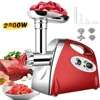 2800W Electric Meat Grinder Heavy Duty Grinder Kitchen Electric Meat Chopper Stuffer Maker Food Processor Electric Meat Slicer 1