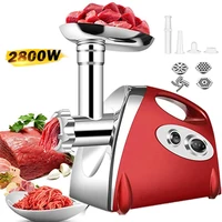 2800W Electric Meat Grinder Heavy Duty Grinder Kitchen Electric Meat Chopper Stuffer Maker Food Processor Electric Meat Slicer 1