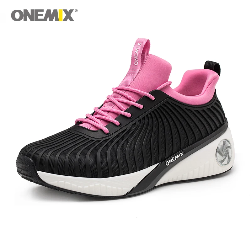 ONEMIX 2020 Women Running Shoes zapatos de mujer Sneakers High Increasing Air Breathable Jogging Sneakers Gym Walking Trainers