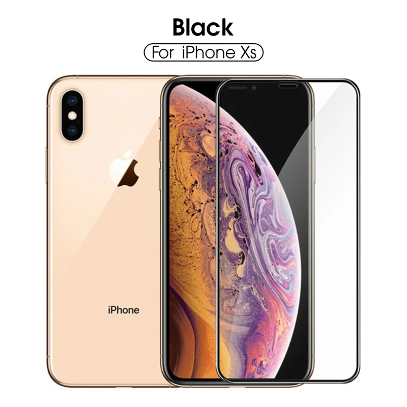 Votoon закаленное стекло для iphone 11 Pro Max Xs Max Xr полное покрытие краев протектор экрана для iphone 11 защитное стекло - Цвет: For iphone X(Xs)