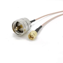 UHF разъем штекер PL259 к SMA штекер RG174/RG316/RG316D/RG58/LMR195 соединительный кабель UHF штекер к SMA штекер RF коаксиальный кабель