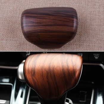 

CITALL Car ABS Peach wood grain Style Gear Lever Shift Knob Trim Cover Fit For Honda CR-V CRV 2017 2018 2019