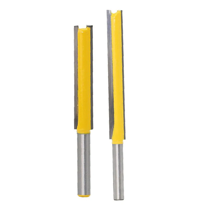 

2" Extra Long Straight Router Bit High Strength Straight Router Bit With Two Flute 1/4 Shank Woodworking 50mm/76mm