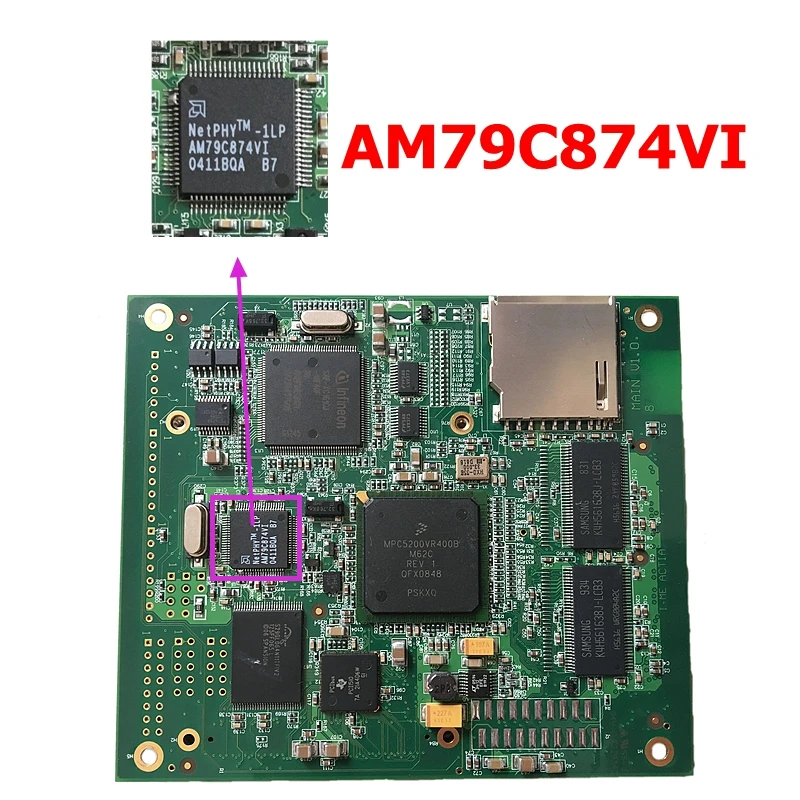 S +++ Высококачественный чип AM79C874VI MB STAR C4 SD Connect Compact 4 диагностический инструмент с