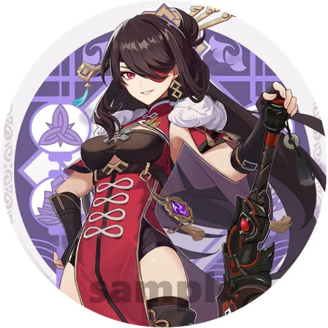 Free Shipping 58mm Online Game Genshin Impact Brooch Pin Cosplay Badge Accessories For Clothes Backpack Decoration gift 17