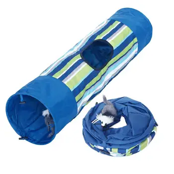 

LanLan Pet Tunnel Channel Foldable Training Toys for Kitten Rabbit Animals Rolling Tube Indoor Outdoor