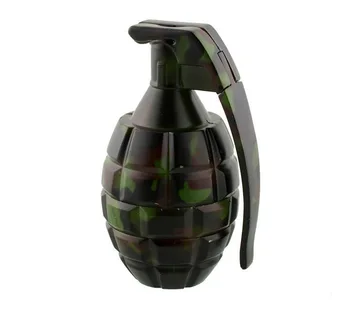 

3parts Herb Grinder Weed Metal Grenade Modeling 45mm Diameter 85mm Height Zinc Alloy Material for Hookah Water Pipe Pipe Glass
