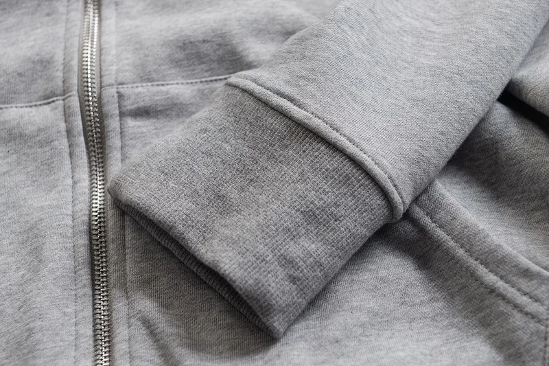 Толстовка с капюшоном qoolxcwear Мужская черная плотная серая уличная одежда брендовая одежда однотонная Повседневная свободная толстовка на молнии качественный хлопковый топ 2606