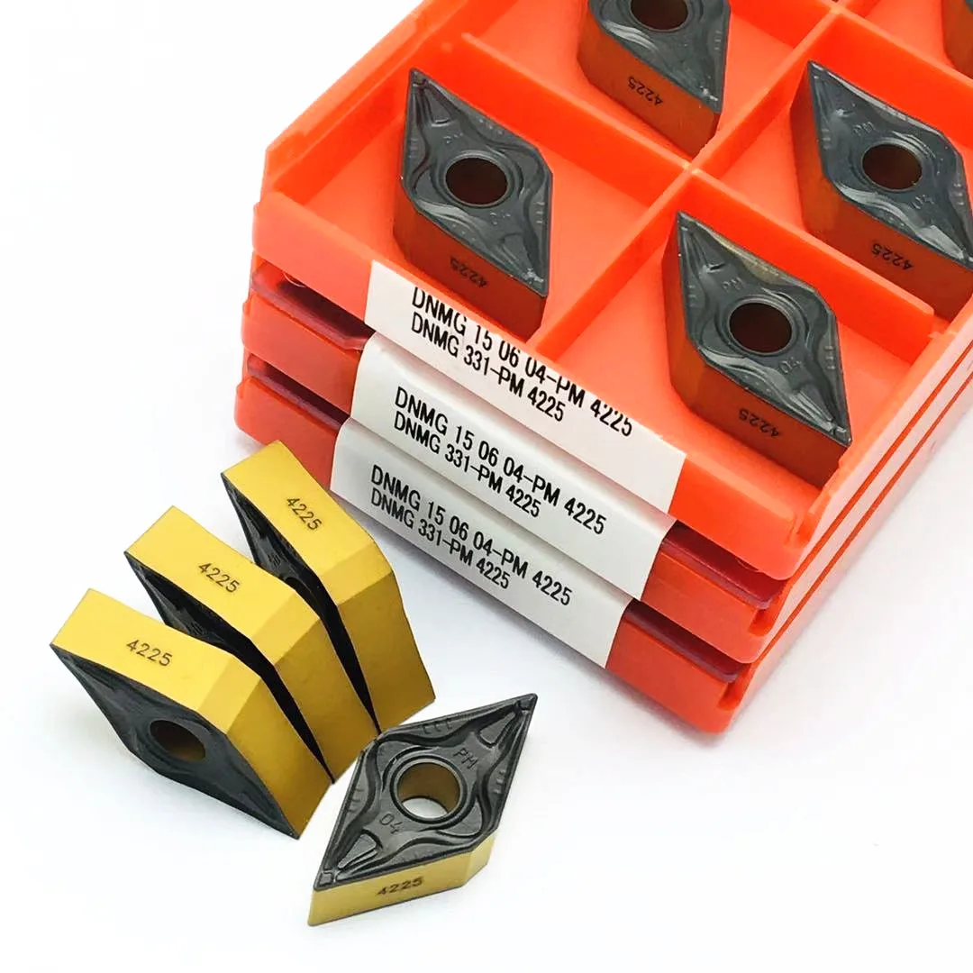 

10pcs DNMG150604 PM4225 cemented carbide blade external turning tool high quality turning tool Tokarnyy metal blade pin milling