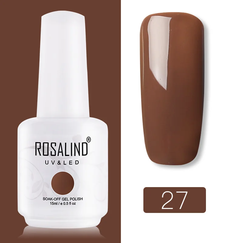 RH27 ROSALIND Гель-лак для ногтей гибридные Лаки УФ светодиодный Полупостоянный маникюрный набор для нейл-арта базовое верхнее покрытие гель для ногтей - Цвет: RH27