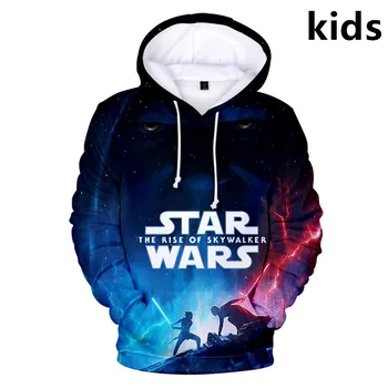 

3 To 14 Years Kids Hoodies Star Wars : The Rise of Skywalker Hoodie Sweatshirt Boys Girls Cartoon Jacket Coat Children Clothes