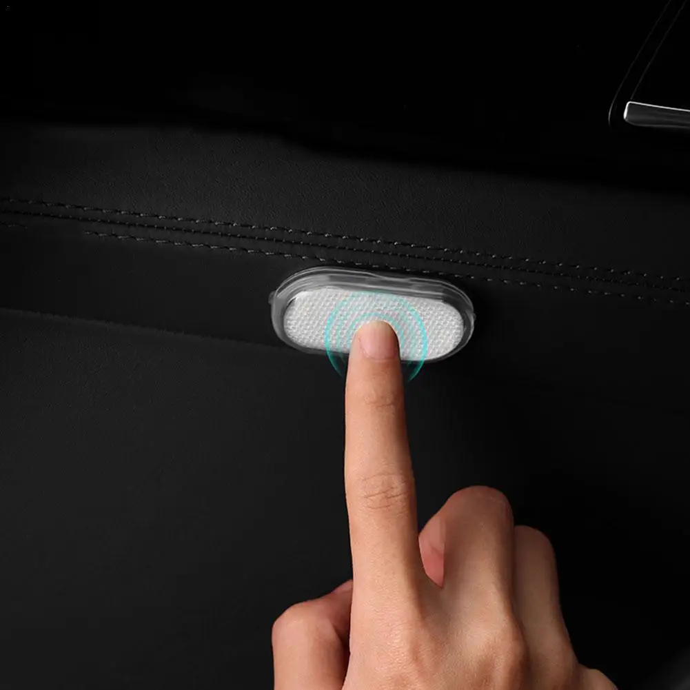 

Car Interior LED Sensor Light One Switch Neon Lamp Auto Wireless Ambient Rechargeable Back Stick Portable Night Reading