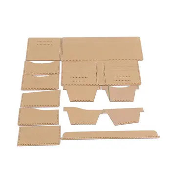

Useful Hot Universal Leather Craft Short Style Money Clips Bag Women Wallet Sewing Pattern Hard Kraft Paper Stencil Template