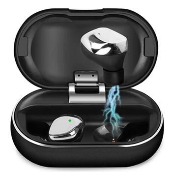

Portable Wireless Earphone Ergonomic Stable Metal IPX7 Waterproof Audio HIFI Stereo Sound Bluetooth 5.0 With Charging Box Gift