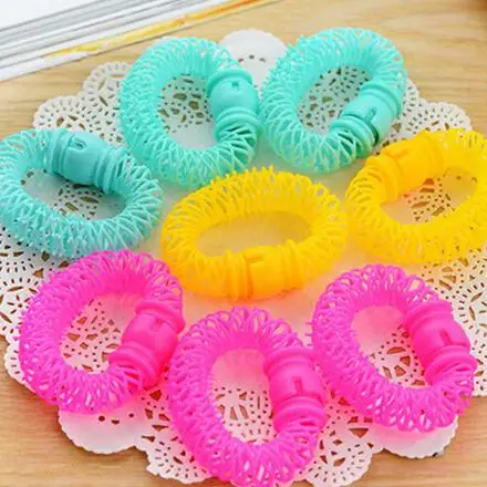 2016 New Arrival Donuts Curly Hair Curls Roller lucky donuts pear flower hair roller hair tools single High Quality