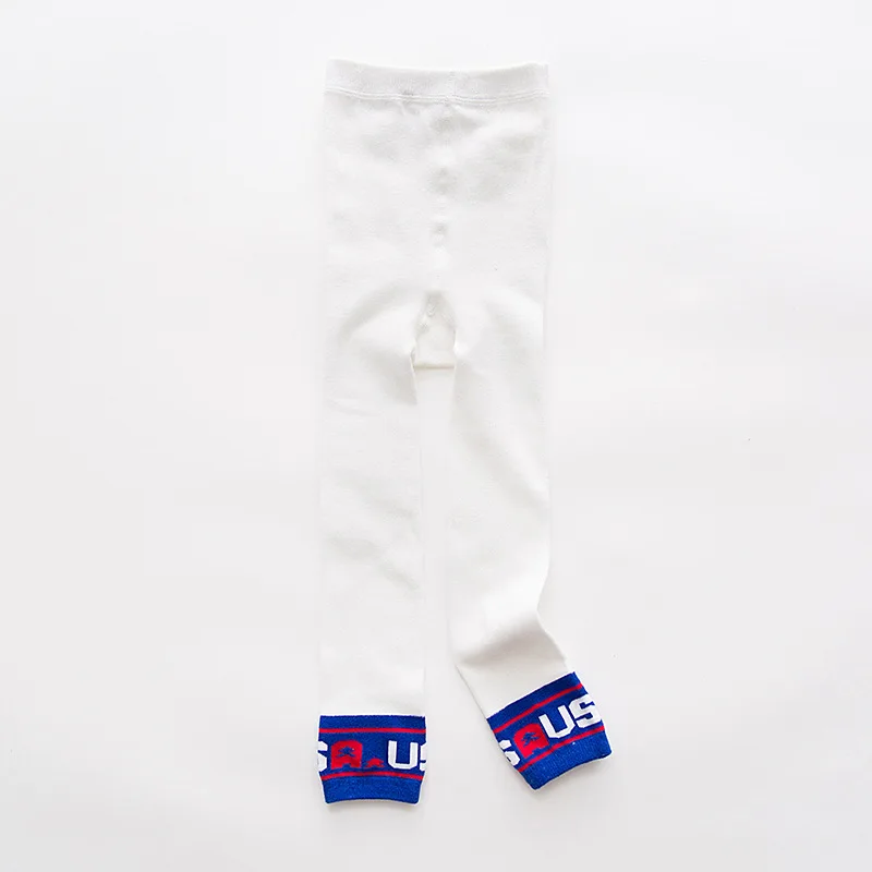 C561 White Новые детские хлопковые леггинсы на осень и зиму для мальчиков и девочек, детские модные спортивные штаны в полоску для малышей, высокое качество, подарки, CN - Цвет: C561 White