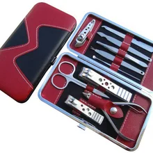 1 полный набор из нержавеющей стали для маникюра, педикюра, ушные кусачки для ногтей, набор 10 в 1, инструмент для маникюра, 30p1227