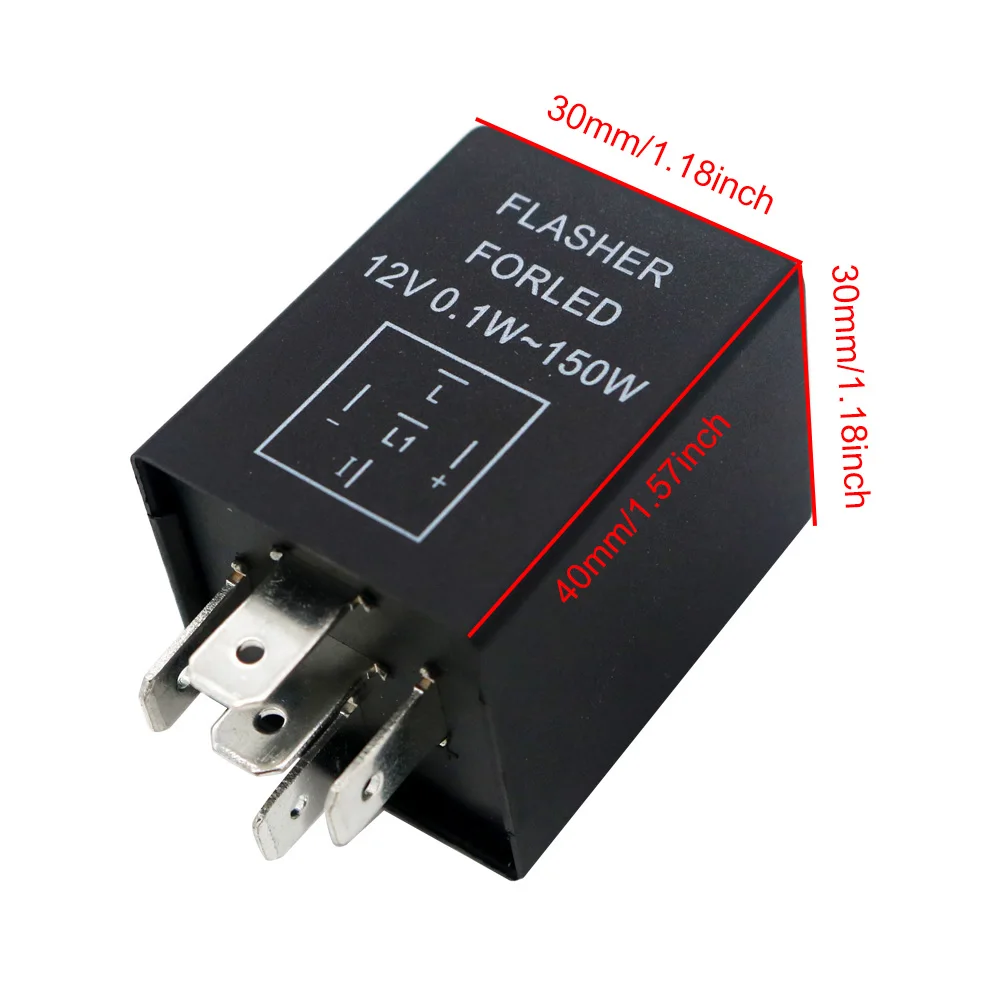 YSY 4Pin 5 Pin Electronic LED Flasher Relay for Turn Signal Bulbs Fix Hyper Flash Rapid Blink Issue For American Car Accessories