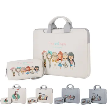

Women Men Laptop Sleeve Bag for Macbook Air Pro Retina 11 12 13 15 Inch Notebook Cover Handbag For Lenovo HP Xiaomi 14" 15.6"