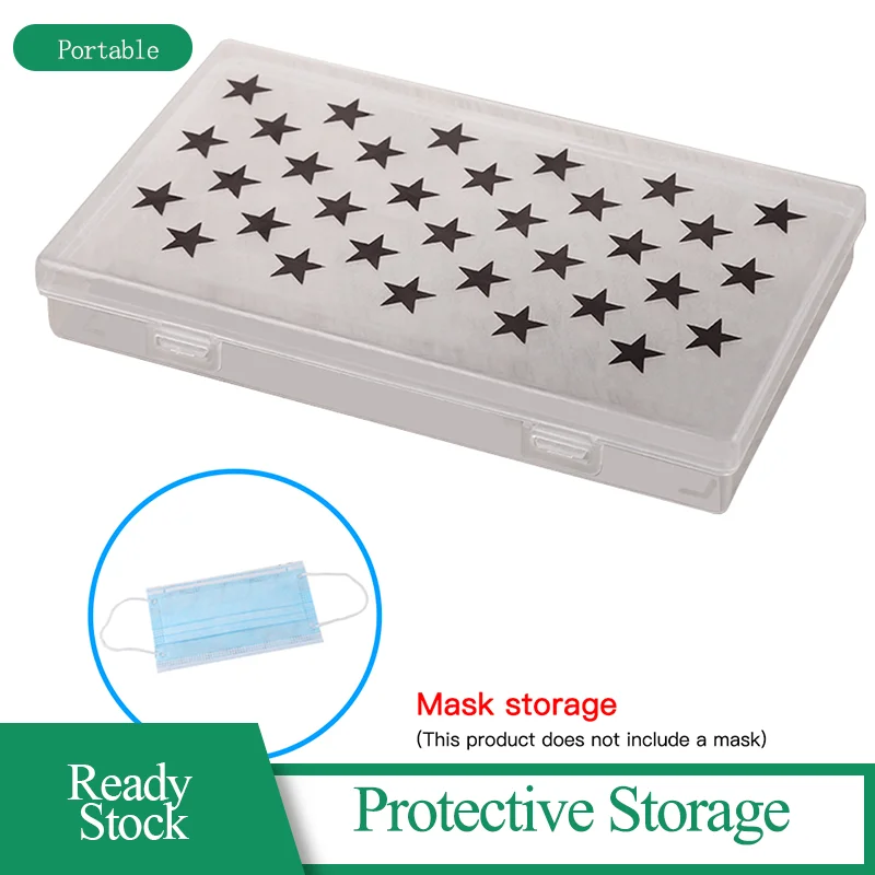 

Dust-proof Cover Box For Disposable Masks Storage To Easy Clean and Carry Isolate Dust Moisture and Air