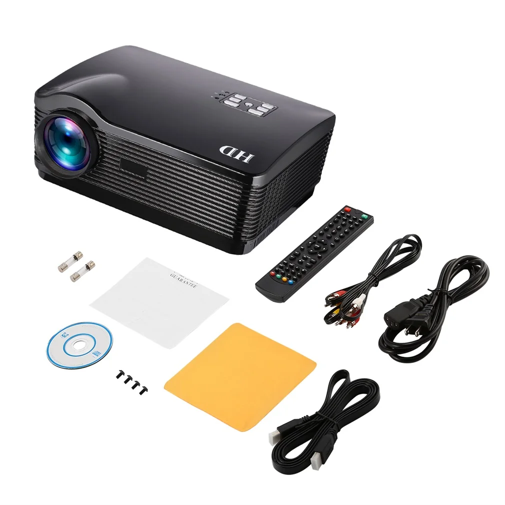 

HD Projector 3000ansi Lumens Android HDMI/USB/SD/AV/VGA 1280*768 Home Theater Zoom Support Wifi Wireless Network PC Function