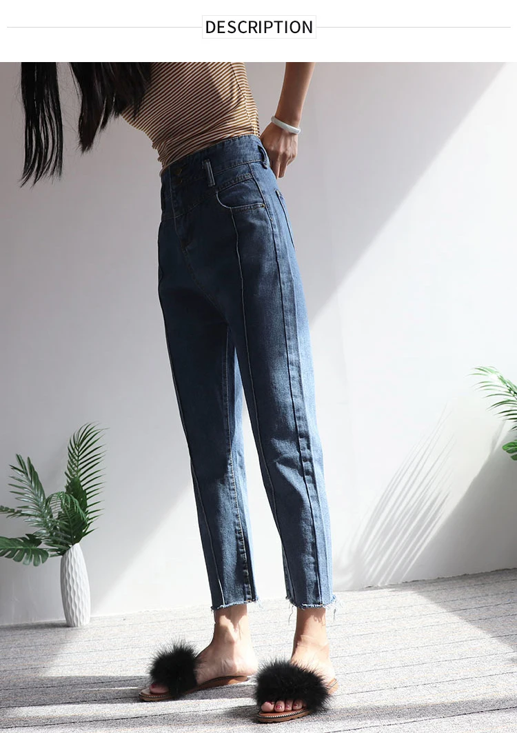 Джинсы для женщин в стиле бойфренд мама с высокой талией для мам bootcut Women mujer jean femme свободные дамские шаровары джинсовые брюки tejanos
