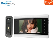Système d'interphone vidéo pour nounou, sonnette vidéo pour maison, appartements, accès à la maison, WiFi, Tuya, caméra intelligente