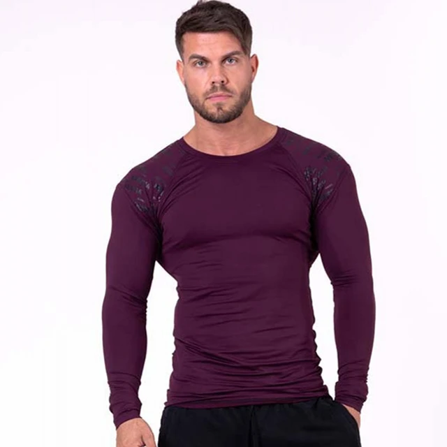 Compression Long Sleeves Men’s Gym Fitness T shirts - Men's Fitness ...