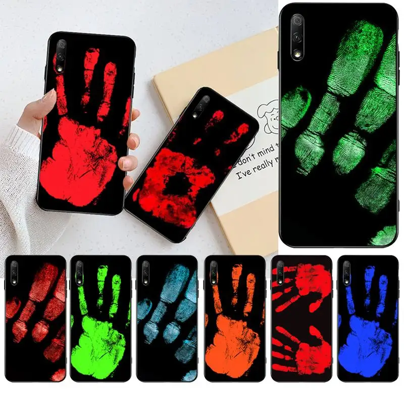 

YJZFDYRM Thermal Heat Induction Black TPU Soft Phone Case Cover For Huawei Nova 6se 7 7pro 7se honor 7A 8A 7C Prime2019