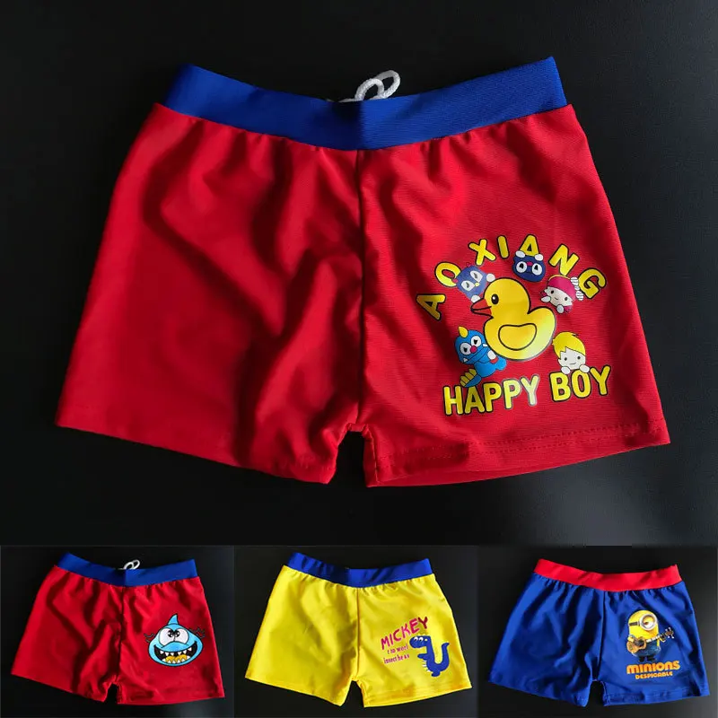 

Children's Animal Print Swimming Shorts Pants Quick-drying Boxers Beach Shorts Boy Summer Swimming Surfing Adjustab Beach Shorts