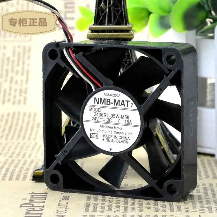 Подлинный для NMB 6015 24V 0.15A 2406RL-05W-M59 инвертор Охлаждающий вентилятор