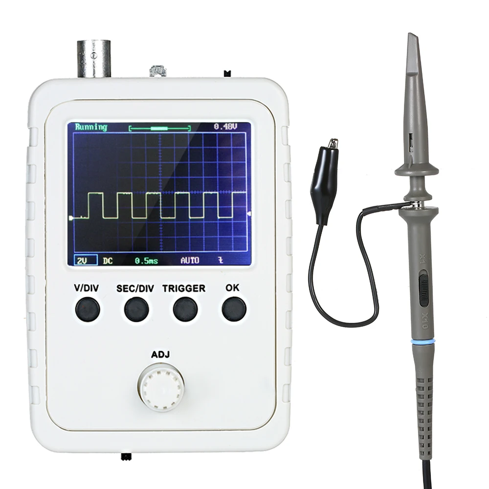 

2.4" TFT Handheld Pocket-size Digital Oscilloscope DIY Kit Parts With BNC-Clip Cable Probe DS0150