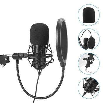 

Professional Condenser Microphone Studio Cardioid Mikrofon Kit Podcast