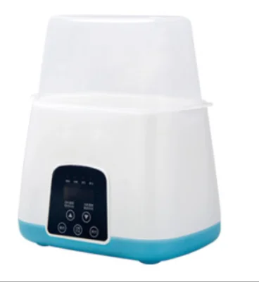 Синий 2в1 стерилизатор для детских бутылочек с дистанционным управлением, подогреватель для детских бутылочек, подогреватель для пищевых продуктов, умный утеплитель для бутылочек 110 В 220 В - Цвет: Синий