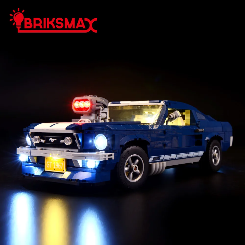 Светодиодный светильник BriksMax для Ford Mustang комплект серии Creator 10265 (модель не входит