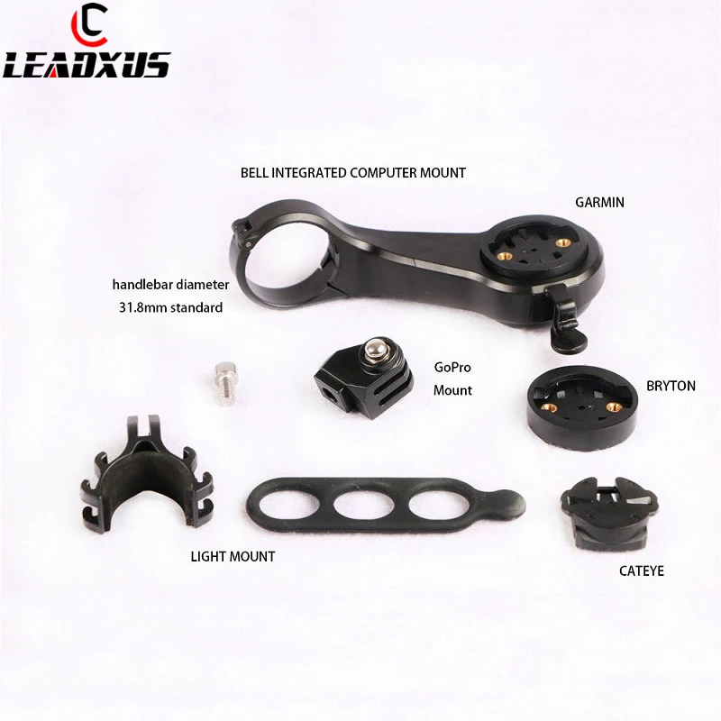 LEADXUS новейший велосипедный звонок + компьютер крепление для Garmin/Bryton/Cateye Поддержка