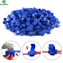  1000Pcs-2Pcs Red Electrical Cable Connectors Fast Quick Splice Lock Wire Terminals Crimp Scotchlocks Snap On Connector For Car 